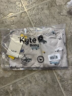 Kyte Baby Neutral Car Print romper